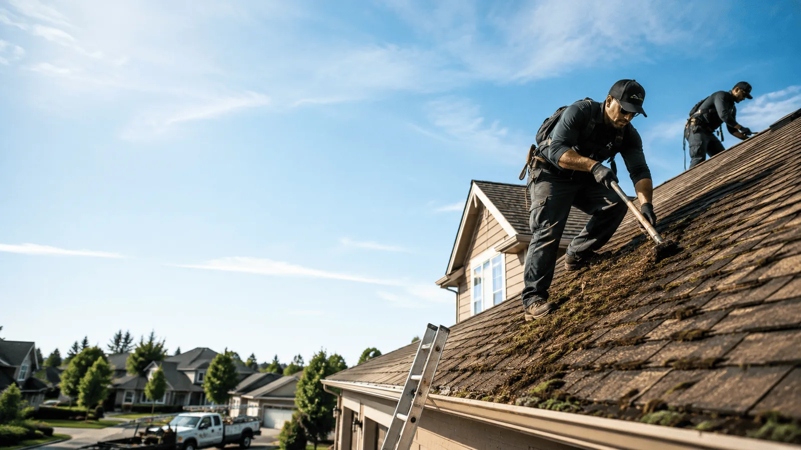 Roof Moss Removal in Bingham, IL near me